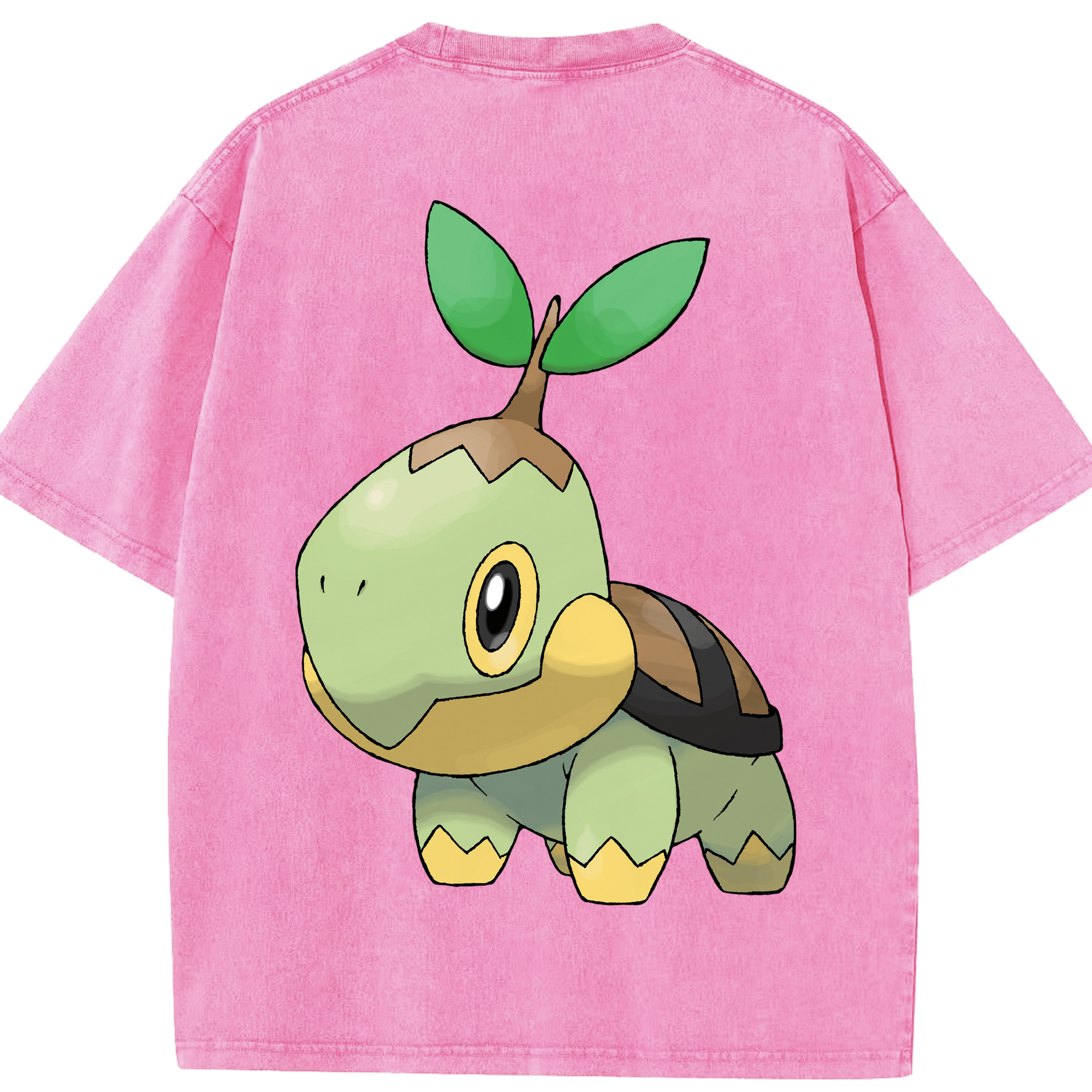 （画像用） ポケットモンスター Pokémon 綿100% ヴィンテージ風 半袖Tシャツ（背面プリント）